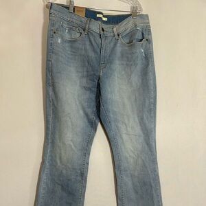 Levi's Blue Boot Cut Jeans with Faded Wash Size 16